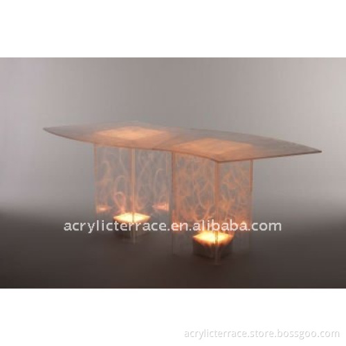 Lighted Acrylic Lucite Bar Table